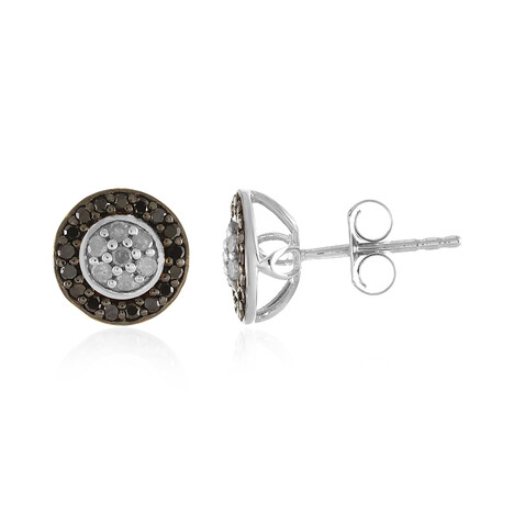 Diamant-Silberohrringe