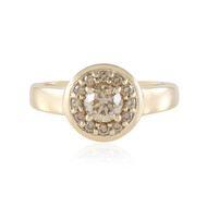 I2 Schokoladen-Brillant-Goldring (SUHANA)