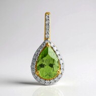 Ciondolo in oro con Peridoto Wagogo