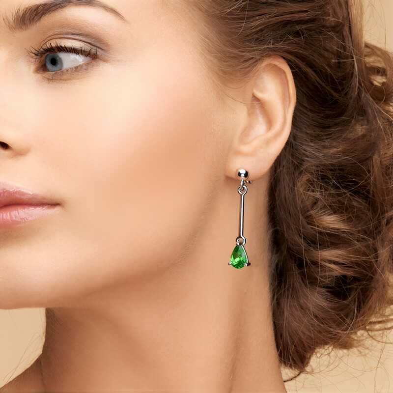 Lemshuku Tsavorite Silver Earrings