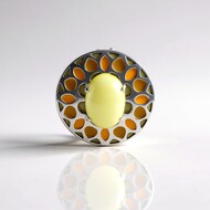 Ciondolo in argento con Quarzo Limone (SAELOCANA)