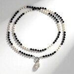 Collana in argento con Quarzo Bianco (Riya)