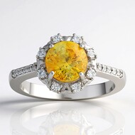 Anello in argento con Sfalerite