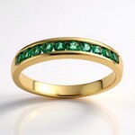 Anello in oro con Smeraldo Zambia AAA (CIRARI)