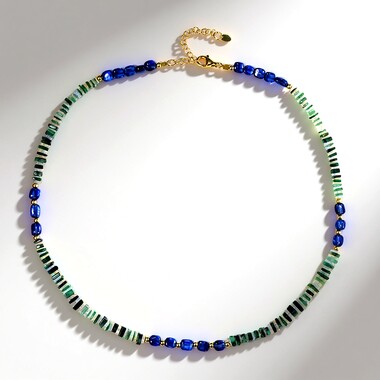 Collar en plata con Cianita de Nepal (Riya)