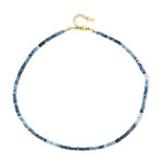 Santa Maria-Aquamarin-Silberhalskette