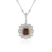 Indischer Granat-Silberhalskette (Dallas Prince Designs)