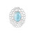 Zilveren hanger met een larimar (MONOSONO COLLECTION)