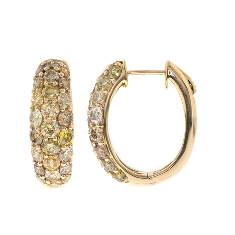 Pendientes en oro con Diamante fancy SI2 (CIRARI)