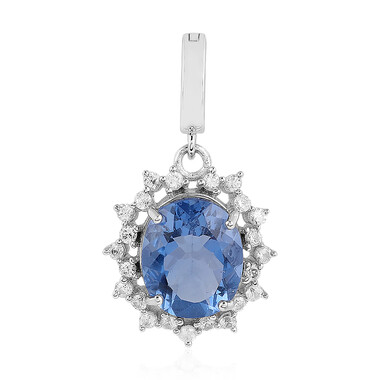 Ciondolo in argento con Fluorite Cangiante