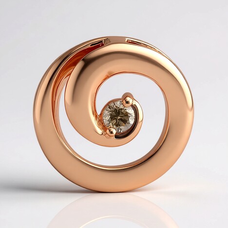 Ciondolo in oro con Diamante Rose de France SI1 di Argyle (Annette)