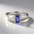 Anello in argento con Tanzanite