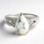 Bague en argent et Howlite