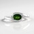 Anello in argento con Diopside Russo