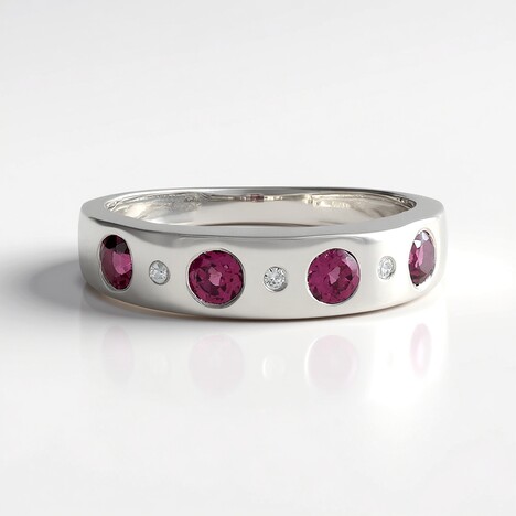 Anello in argento con Rodolite
