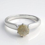 Anillo en plata con Espectrolita