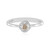 I3 Champagne Diamond Silver Ring