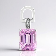 Ciondolo in argento con Kunzite (Pallanova)