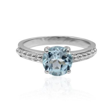 Anello in argento con Topazio Blu Cielo