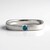 Anello in argento con Diamante Blu I2 (de Melo)