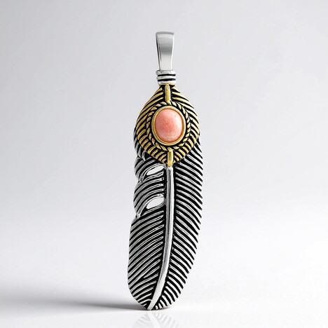 Ciondolo in argento con Rodocrosite (Jones Lee)