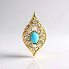 Ciondolo in argento con Turchese Sleeping Beauty (de Melo)