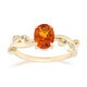 Bague en or et Saphir orange de Ban Ka Cha