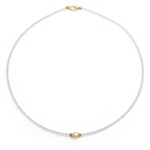 Collana in argento con Acquamarina Brasiliana