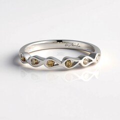 Anello in argento con Diamante Champagne I2 (de Melo Essence)