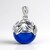 Ciondolo in argento con Ambra Blu Colombiana (dagen)