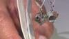 Pendientes en plata con Amatista verde