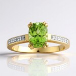 Anello in oro con Peridoto Wagogo