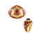 Indian Garnet Silver Ring (Adela Silber)