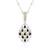 Collar en plata con Espinela negra (Dallas Prince Designs)