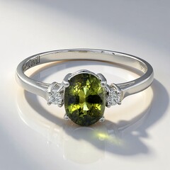 Anello in argento con Tormalina Cuprian