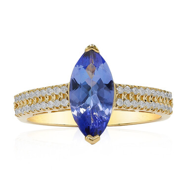 AAA-Tansanit-Goldring (CIRARI)