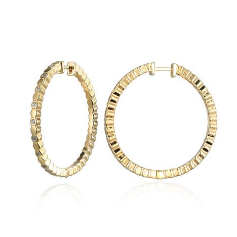 I3 (I) Diamond Brass Earrings (Juwelo Style)
