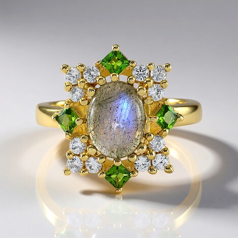 Anello in argento con Labradorite (Adela Silber)