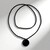 Collana in argento con Onice Nero