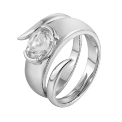 Danburite Silver Ring