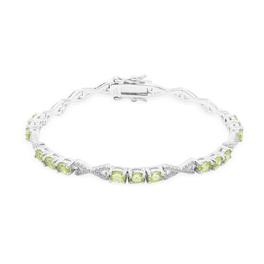 Peridot-Silberarmband