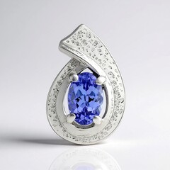 Ciondolo in argento con Tanzanite (Pallanova)