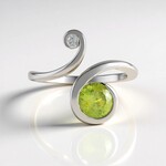 Anello in argento con Sfene