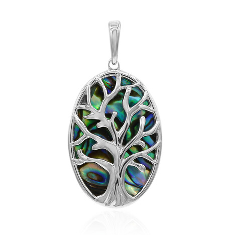 Abalone-Muschel-Silberanhänger