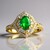Anello in oro con Smeraldo Zambia AAA (CIRARI)