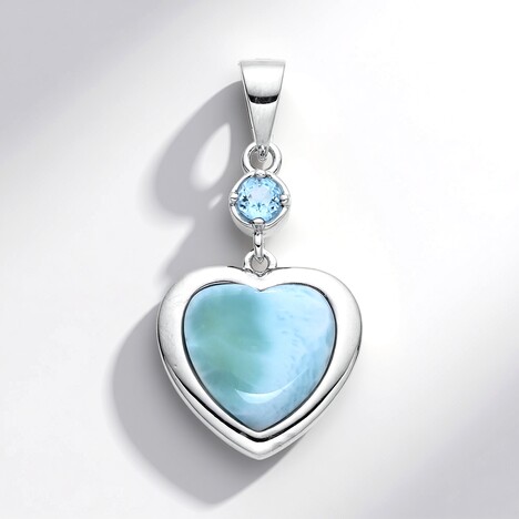 Ciondolo in argento con Larimar