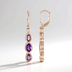 Orecchini in argento con Ametista