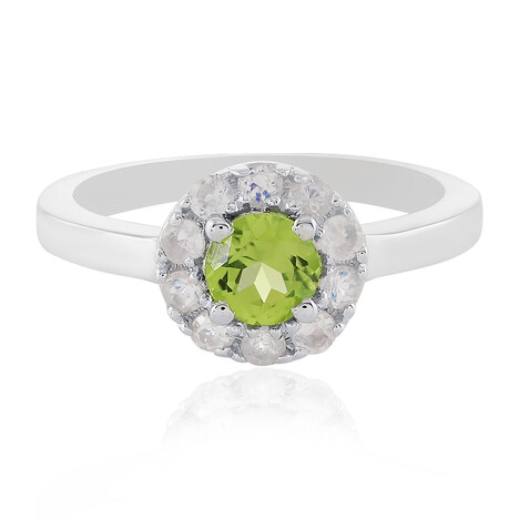 Anello in argento con Peridoto Arizona