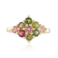 Zilveren ring met een roze toermalijn