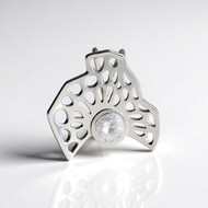 Zircon Silver Pendant (MONOSONO COLLECTION)